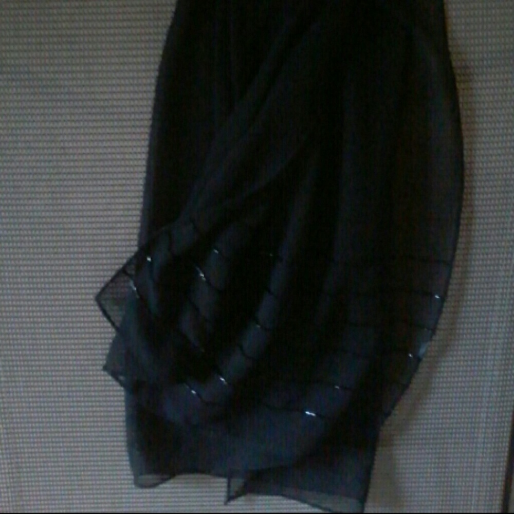 Black Beaded Shawl